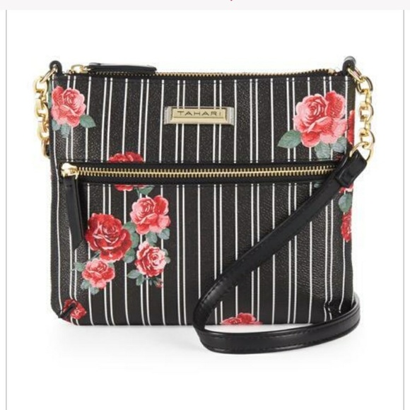 Tahari Handbags - NWT Tahari Floral Cross Body Bag